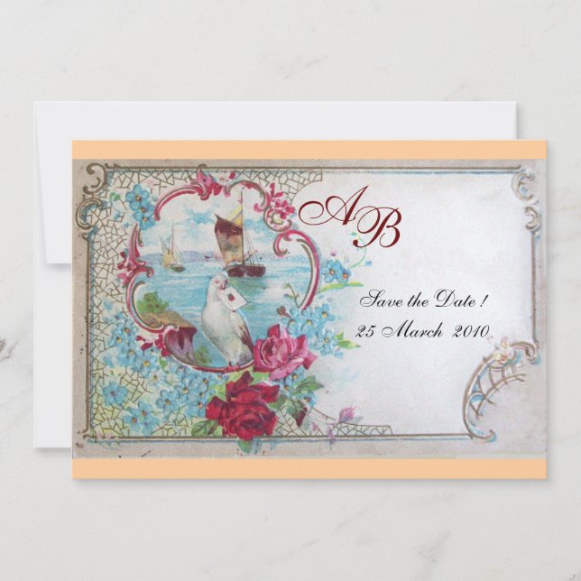 ROMANTICA  MONOGRAM INVITATION (Front)