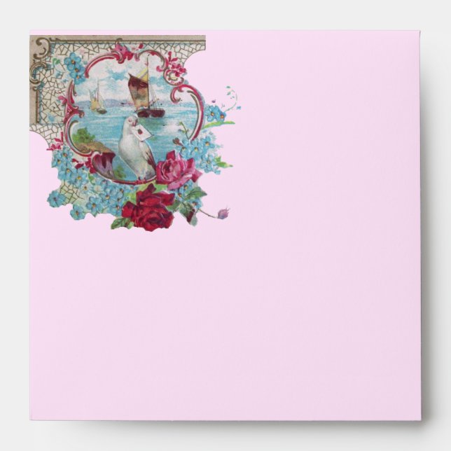 ROMANTICA  pink red blue Envelopes (Front)