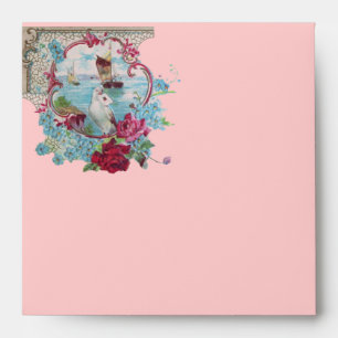ROMANTICA  pink red blue white Envelopes