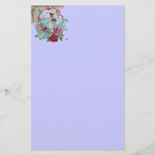 ROMANTİCA ,pink red blue white Stationery (Front)