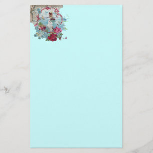 ROMANTİCA ,pink red blue white Stationery