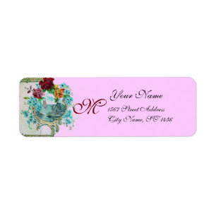 ROMANTICA ROSE LILAC FLORAL BEACH MONOGRAM MARIAGE