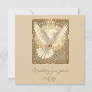 Romantically Nostalgic Peace Dove Greeting Card