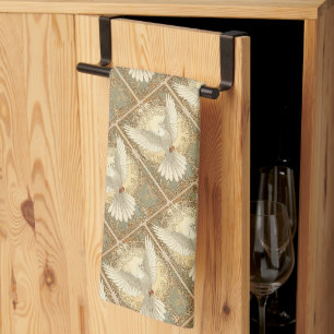 Romantically Nostalgic Peace Dove Kitchen Towel