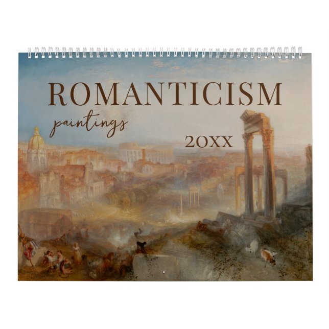 Romanticism Paintings Famous Painters Artistic Calendar (Cover)