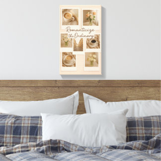 Romanticize the Ordinary – Aesthetic Polaroid Wall Canvas Print