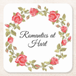 Romantics at Hart Square Paper Coaster