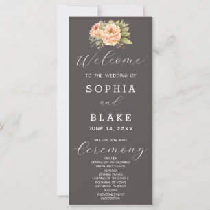 Romantique Blanc Floral Cendres Gris Programme de