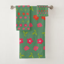 Romantique Colorful Chic Floral Pattern Serviette 