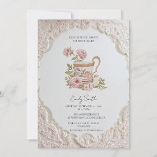 Romantique Cottagecore Invitation de la douche nup