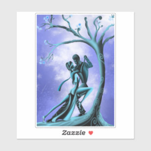 Romantique Couple Dansez le Sticker Tango