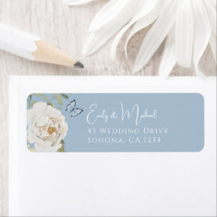 Romantique Dusty Blue Welcome Floral Mariage