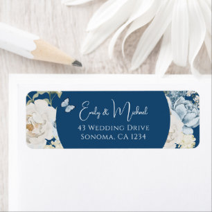 Romantique Dusty Blue Welcome Floral Mariage