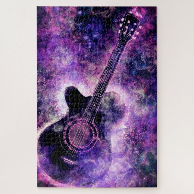 Romantique Guitare Puzzle Musique (Vertical)