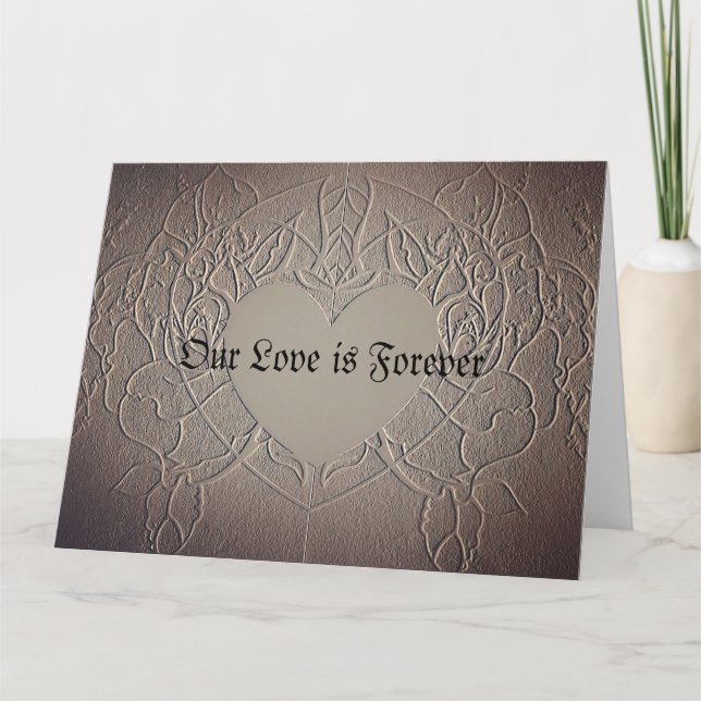 Romantique Notre amour est la carte pour toujours (Devant)