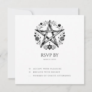 Romantique Pagan Wicca Mariage RSVP Invitation