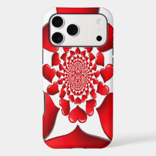 Romantique Red Hearts Art Motif Imprimer