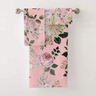 Romantique rose roses motif floral cottage shabby