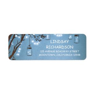 Romantique Rustique lucioles Mason Jars Mariage bl