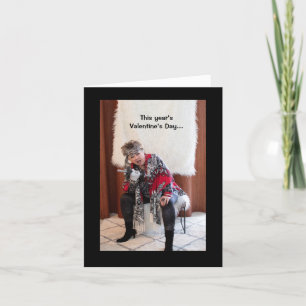 Romantique Saint Valentin à pied à la carte frigo