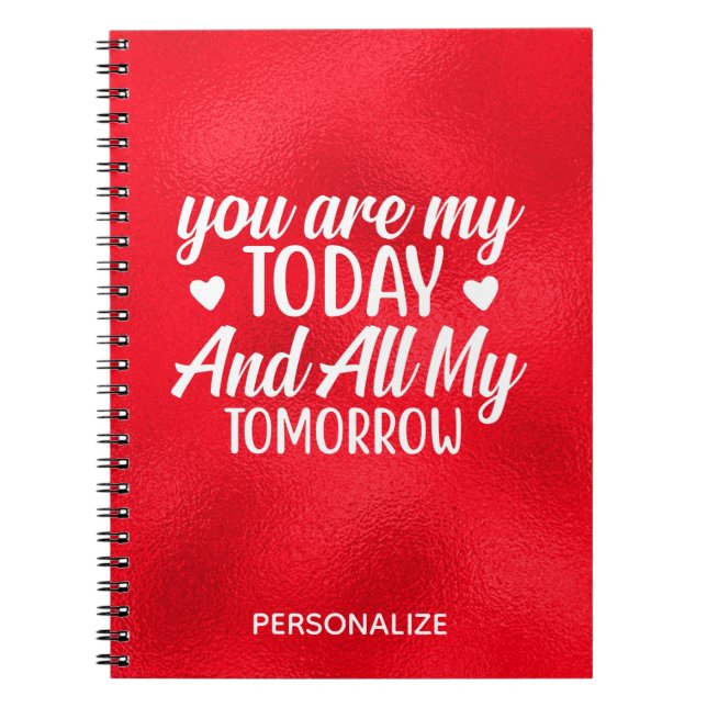 Romantique Saint Valentin Carnet pour les couples (Devant)