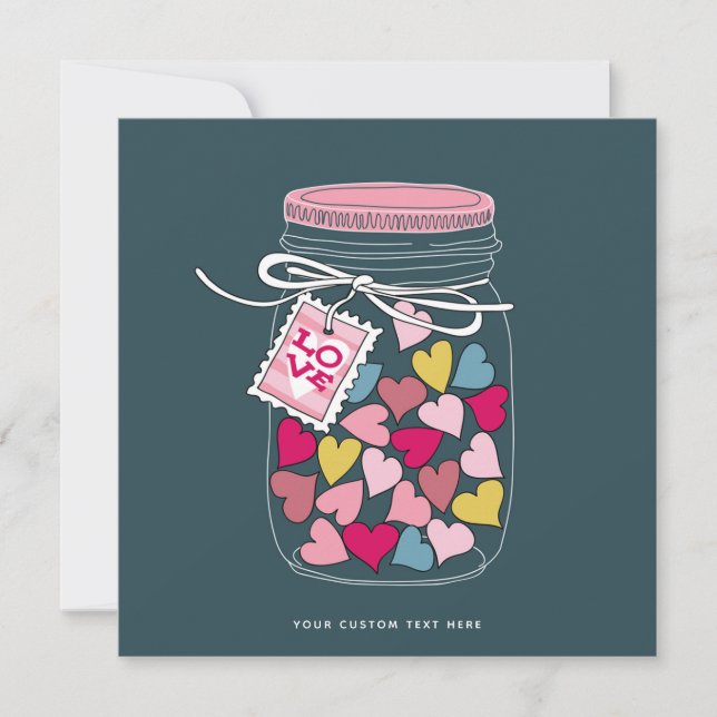 Romantique - Saint Valentin - Carte Anniversaire (Devant)