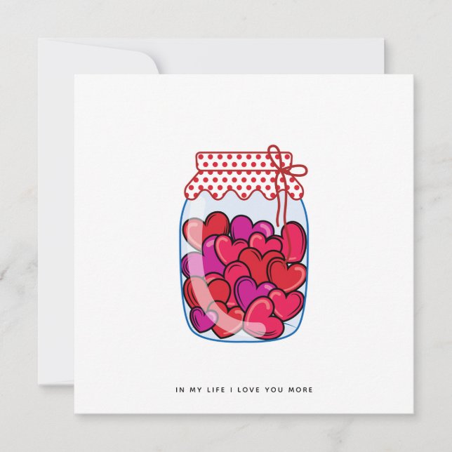 Romantique - Saint Valentin - Carte Anniversaire (Devant)