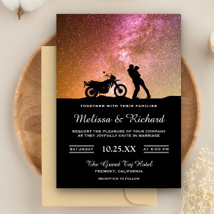Romantique Twilight Galaxy Couple Faire-part de ma