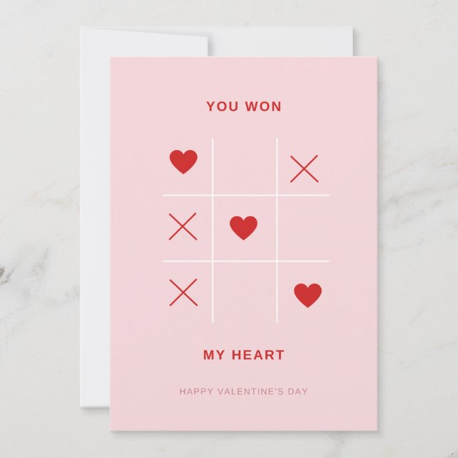 Romantique Vous Avez Conquis Mon Cœur Carte de la  (Devant)