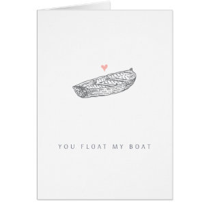 Romantique - Vous Flottez Mon Bateau   Carte de vo