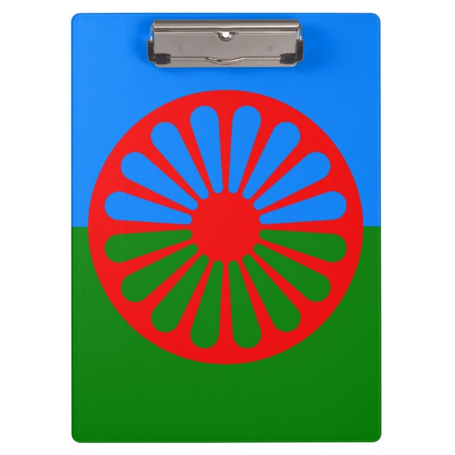 Romany Gypsy flag Clipboard (Front)