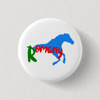 Romany Gypsy horse  Button