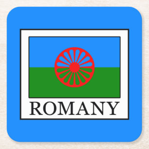Romany Square Paper Coaster