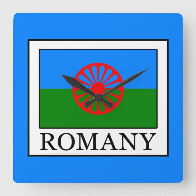 Romany Square Wall Clock (Front)