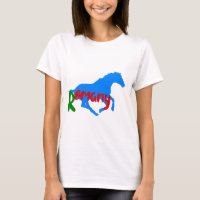 Romany Texte tzigane et cheval T-shirt