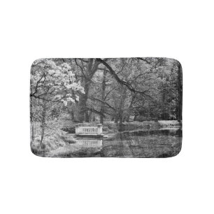 Romatic lake bath mat