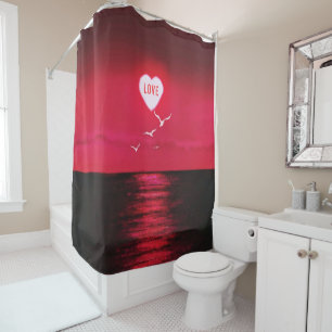 Romatic Sea Sunset Shower Curtain