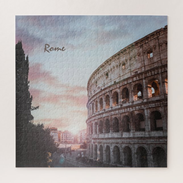 Rome Ancient Architecture sunset cityscape Jigsaw Puzzle (Vertical)