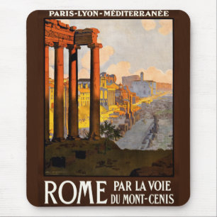 Rome at Dawn Par La Voie Travel Poster 1920 Mouse Pad