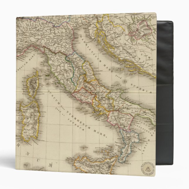Rome Atlas Map Binder (Front/Inside)