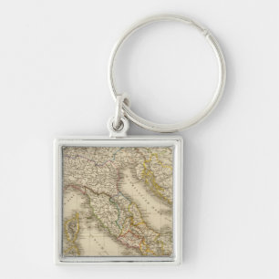 Rome Atlas Map Keychain