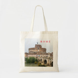 Rome Castel Sant'Angelo view tote bag