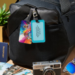 Rome Cathedral Abstract Art Luggage Tag