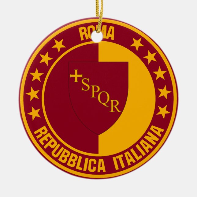 Rome                                               ceramic ornament (Front)
