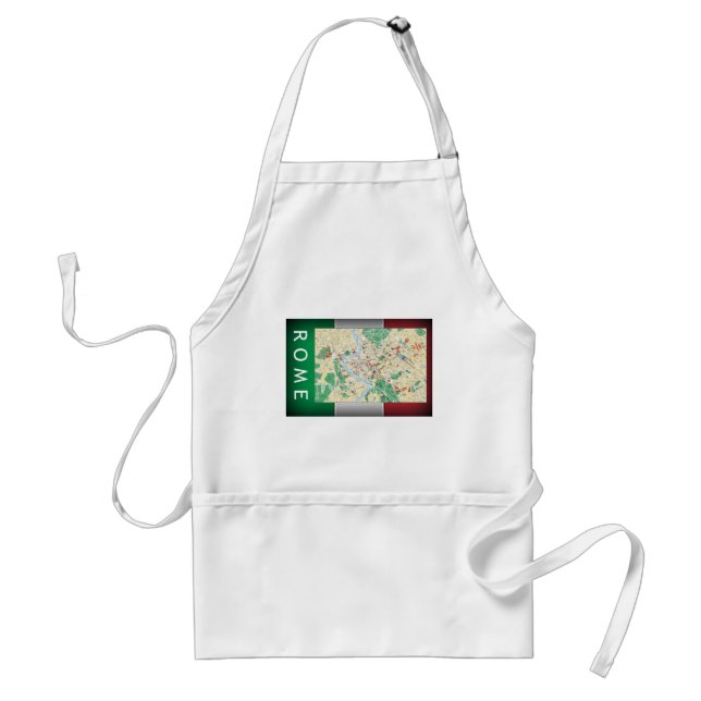 Rome City Map Standard Apron (Front)