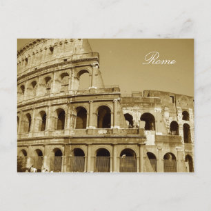 Rome Coliseum Close Up Postcard