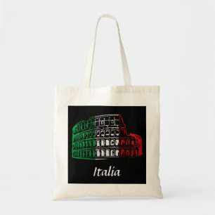 Rome Coliseum Italian Flag Bag