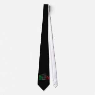 Rome Coliseum Italian Flag Black Tie