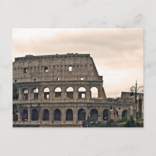 rome, colosseo postcard