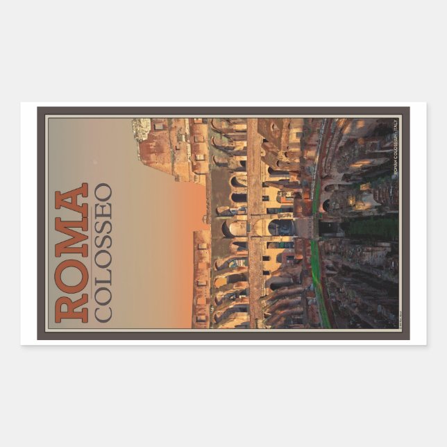 Rome - Colosseum and the Moon Sticker (Front)